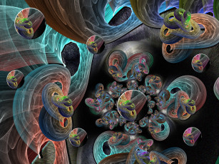 Картинка 3д графика fractal фракталы