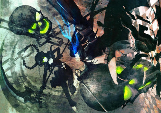 Картинка аниме black rock shooter