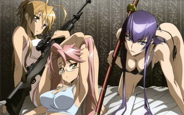 Картинка аниме highschool of the dead