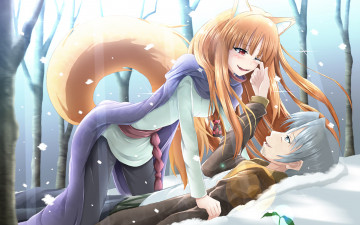 Картинка аниме spice and wolf