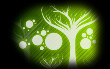 Картинка векторная графика дерево чёрный