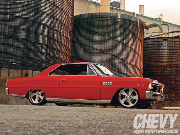 Обои картинки фото 1967, chevrolet, acadian, canso, sd, автомобили