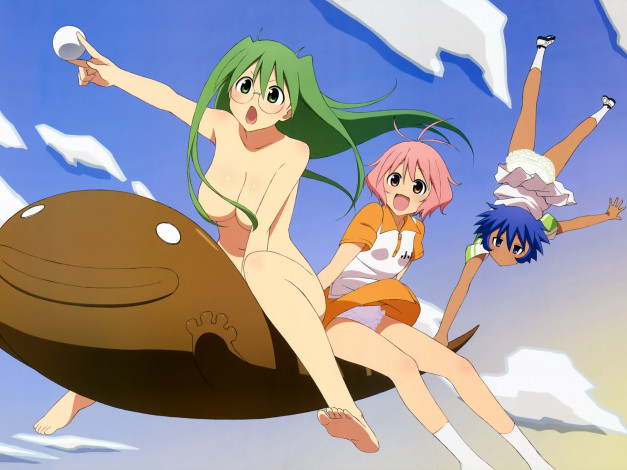 Обои картинки фото аниме, soft, tennis, девушки, дельфин