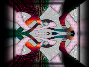 Картинка 3д графика fractal фракталы узор цвета фон