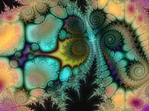 Картинка 3д графика fractal фракталы узор цвета фон