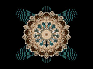 Картинка 3д графика fractal фракталы узор цвета фон