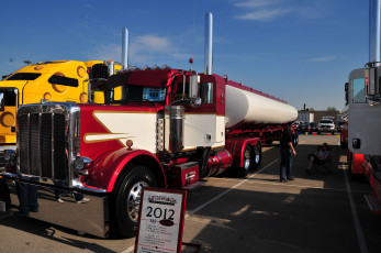 Картинка автомобили peterbilt танкер грузовик шоу