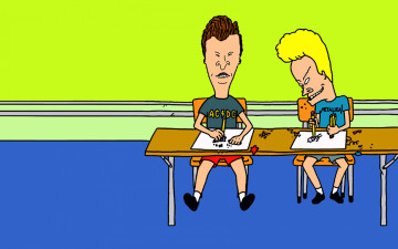Картинка бивис баттхед мультфильмы beavis and butt head чуваки парта butt-head и