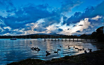 Картинка lake windermere природа реки озера england
