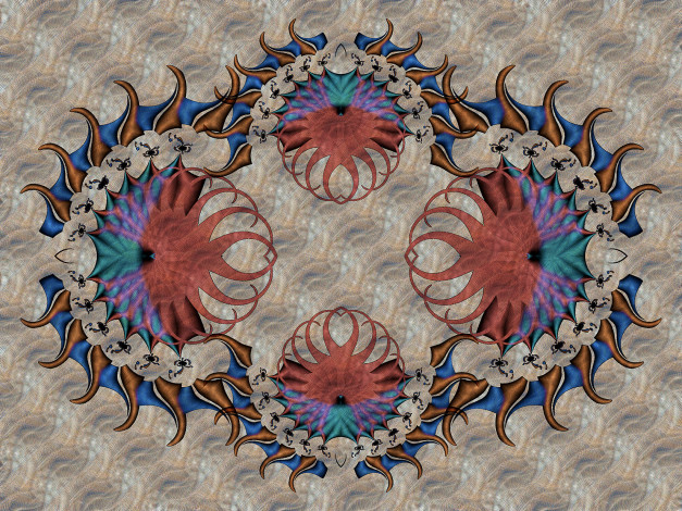 Обои картинки фото 3д, графика, fractal, фракталы, узор, цвета, фон