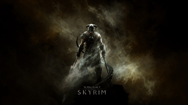 Обои картинки фото видео, игры, the, elder, scrolls, skyrim, доспехи, меч