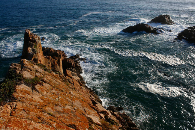 Обои картинки фото природа, побережье, утес