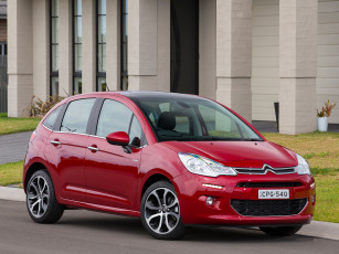 Картинка автомобили citroen красные au-spec c3 citroеn