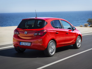 Картинка автомобили opel красный corsa 2014г 5-door