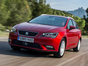 обоя автомобили, seat, 5f, красный, 2014г, st, 4drive, leоn
