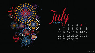 Картинка календари рисованные +векторная+графика салют