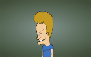 Картинка рисованные минимализм бивис и батт-хед beavis and butt-head чувак пельмень