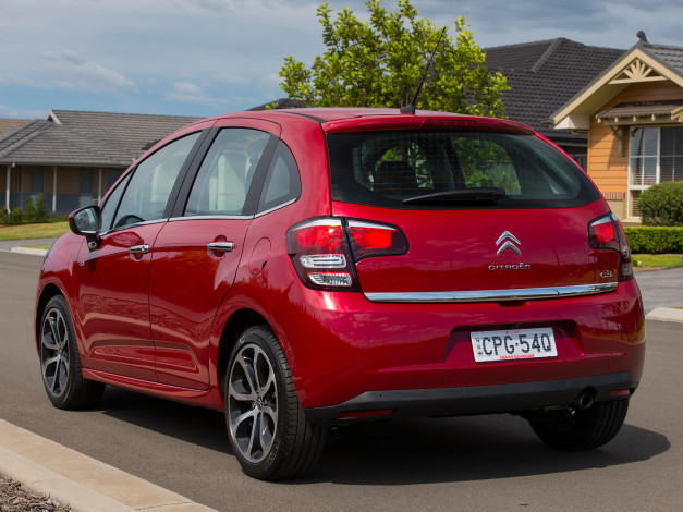 Обои картинки фото автомобили, citroen, c3, citroеn, au-spec, красные