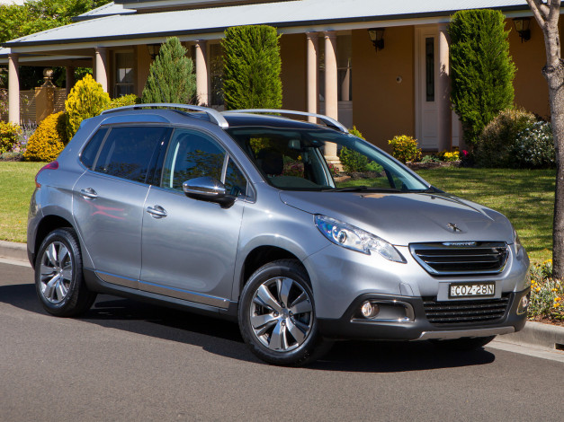 Обои картинки фото автомобили, peugeot, 2008, серый, au-spec