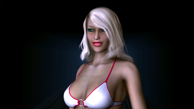 Обои картинки фото 3д графика, люди , people, девушка, взгляд