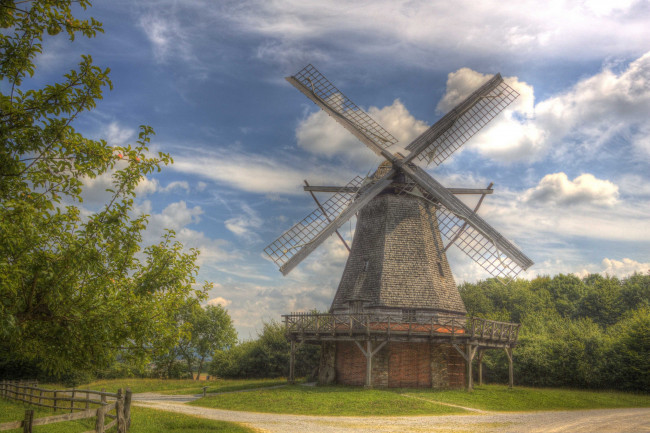 Обои картинки фото разное, мельницы, ветряк, мельница