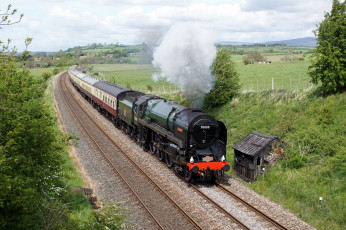 Картинка техника паровозы паровоз рельсы дорога железная