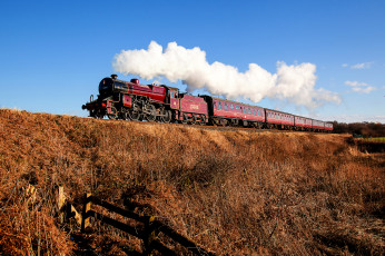 Картинка техника паровозы паровоз рельсы дорога железная