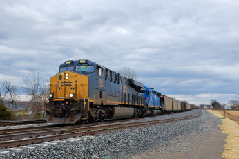 Картинка техника поезда локомотив рельсы дорога состав железная