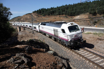 Картинка техника поезда рельсы дорога железная состав локомотив