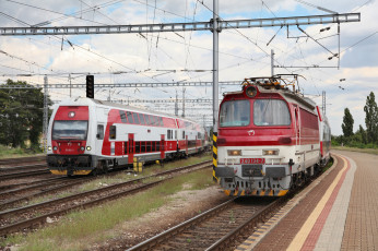 Картинка техника поезда состав локомотив рельсы дорога железная