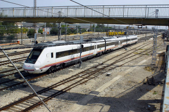 Картинка техника поезда состав локомотив рельсы дорога железная