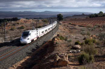 Картинка техника поезда состав локомотив рельсы дорога железная