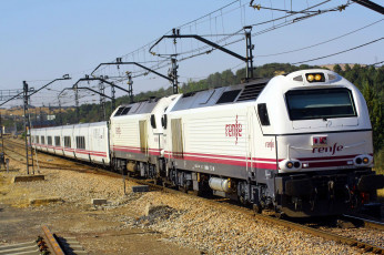 Картинка техника поезда железная дорога локомотив рельсы состав