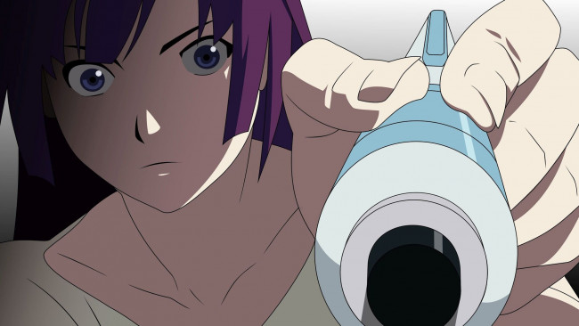 Обои картинки фото аниме, bakemonogatari, senjougahara, hitagi, ручка, фон, взгляд, девушка