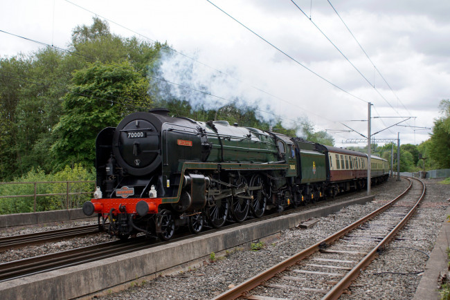 Обои картинки фото техника, паровозы, дорога, железная, паровоз, рельсы