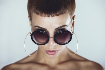 Картинка девушки -unsort+ лица +портреты очки