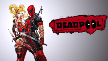 Картинка рисованное комиксы дэдпул