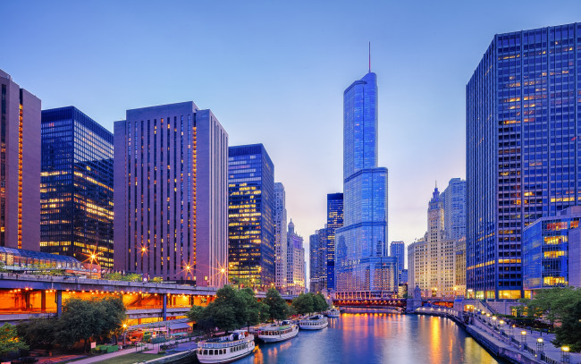 Обои картинки фото chicago, города, Чикаго , сша, высотки
