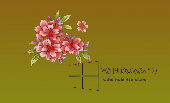 Обои картинки фото компьютеры, windows  10, логотип, фон