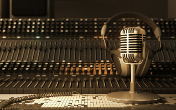 Картинка музыка -другое микрофон наушники пульт