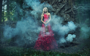 Картинка музыка -другое взгляд девушка природа дым скрипка растения