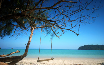 Картинка природа побережье качели sand волны summer лето wave пляж beach seascape sea песок море