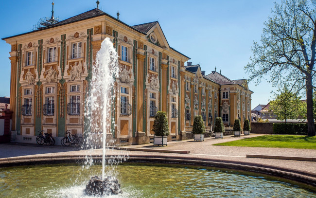 Обои картинки фото bruchsal palace,  germany, города, - дворцы,  замки,  крепости, germany, bruchsal, palace