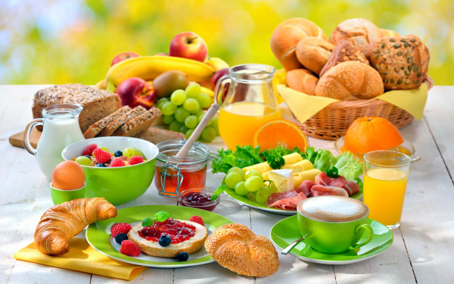 Обои картинки фото еда, разное, завтрак