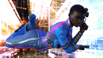 Картинка 3д+графика фантазия+ fantasy фон взгляд девушка