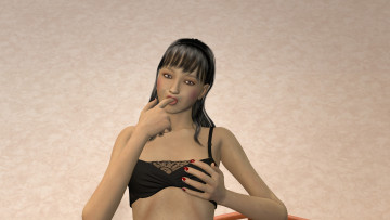 обоя 3д графика, люди , people, фон, девушка, взгляд