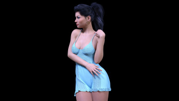 Картинка 3д+графика люди+ people фон взгляд девушка