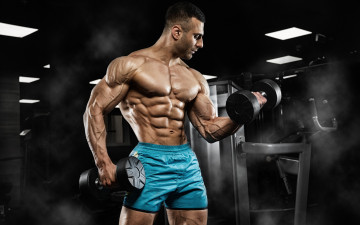 Картинка спорт body+building фон взгляд мужчина