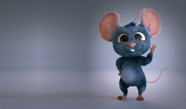 Обои картинки фото 3д графика, юмор , humor, мышка
