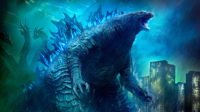 Обои картинки фото godzilla,  king of the monsters , 2019, кино фильмы, годзилла, 2, король, монстров, фантастика, фэнтези, сша, япония, канада, мексика